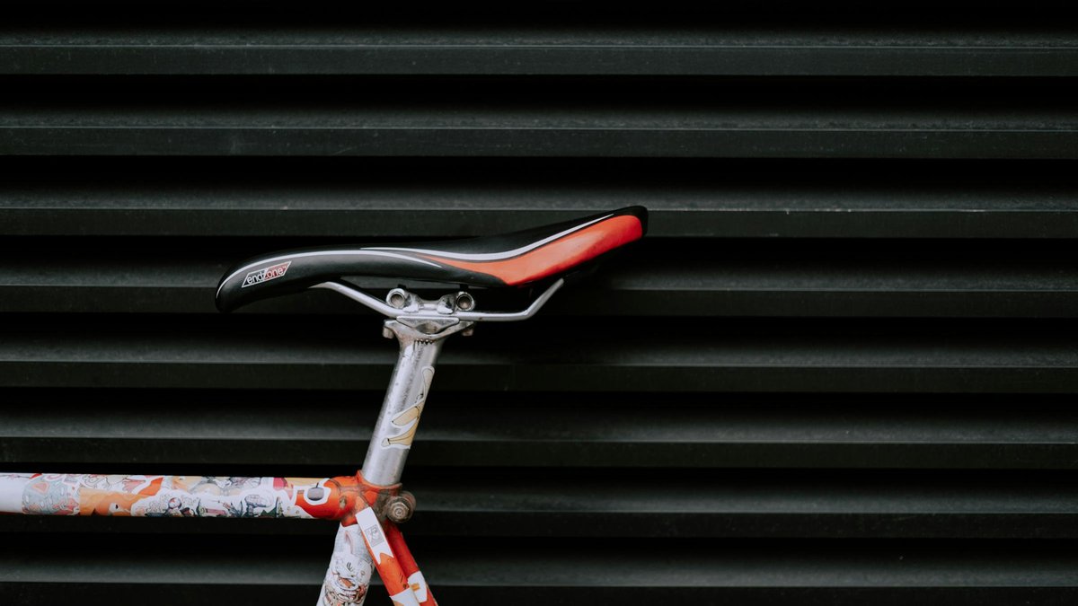 Selle de vélo de route en gros plan